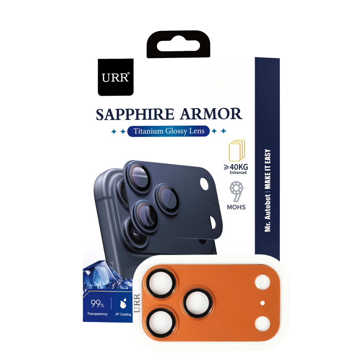 URR Apple iPhone 17 Pro Max Sapphire Armor Kamera Lens Koruyucu